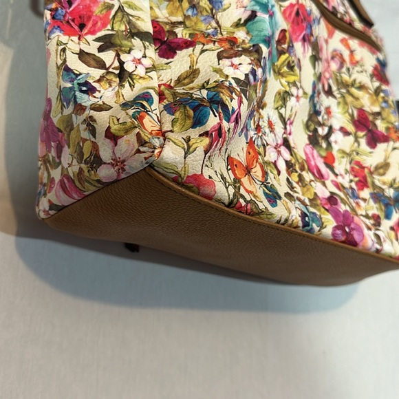 Rosetti Floral Tote Bag with Brown Accents - Picture 9 of 14